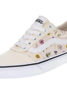 Vans Ward Trainers Sneaker Pressed Floral Pattern Classic White Women’s Size 9